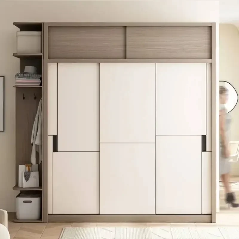 #Chinese Modular Wardrobes Sliding Door Orgnizer Modern Bedroom Wardrobe Display Wooden Improvement Muebles Trendy Furniture