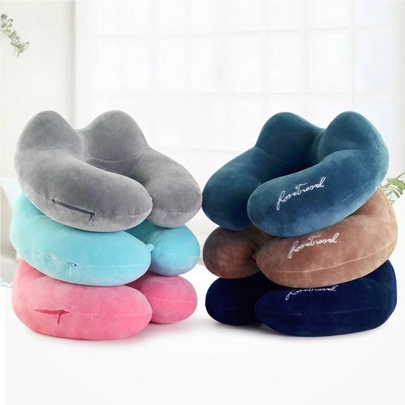 Shoulder Neck Protection Pillow U-Shaped Sleep Aid Hard Support Office Use 3D Cutting Decision Eye Fillling Child Suitable