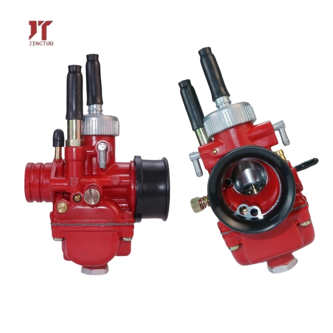 50cc-100cc Rojo PHBG 17 19 21mm Dellorto BWS100 Rs50 Gy6 Jog Dio90 Ya Maha KT M Scooter Pi Aggio SYM Racing Carburador de motocicleta