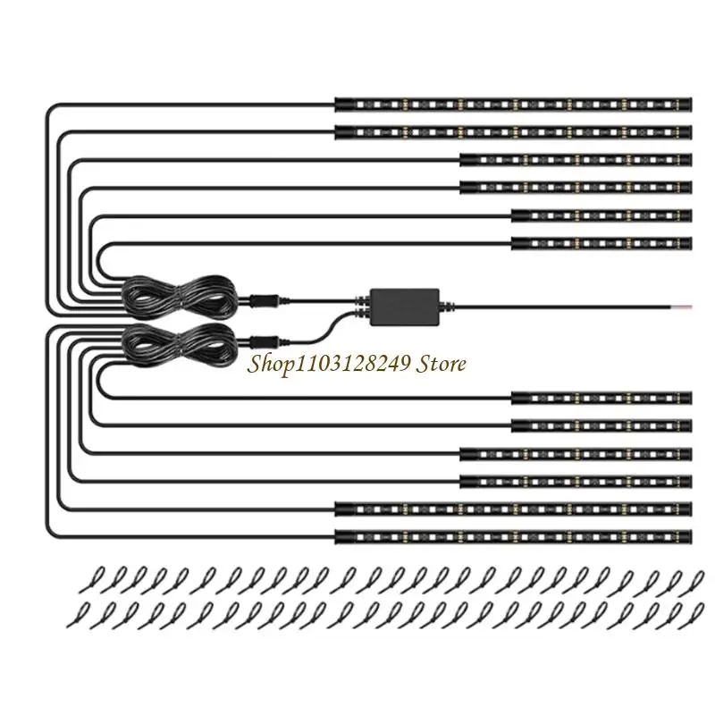 N5KD LED Strips Rainbow Effect Underbody LED Flowing Light Strips For Road Safety