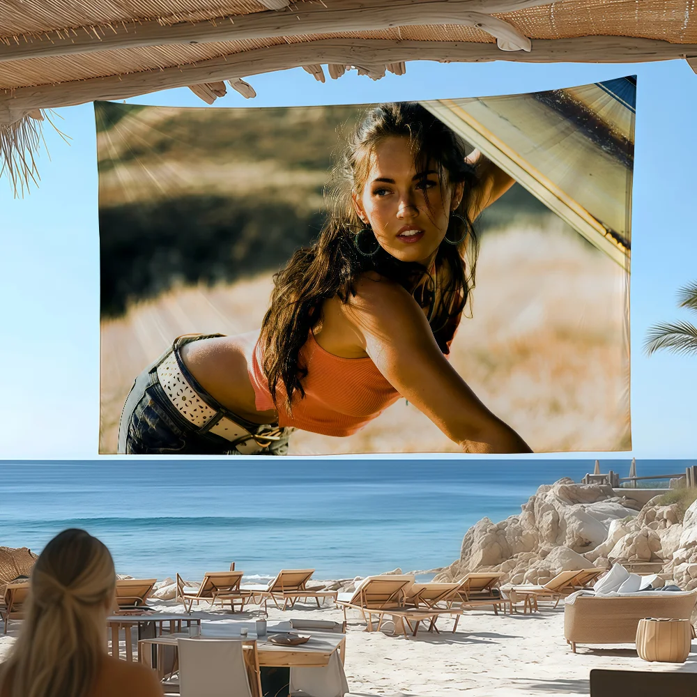 Actor Megan F-Fox flag Custom Camping Garden Decor Party Backdrops Wall Art Family Gifts
