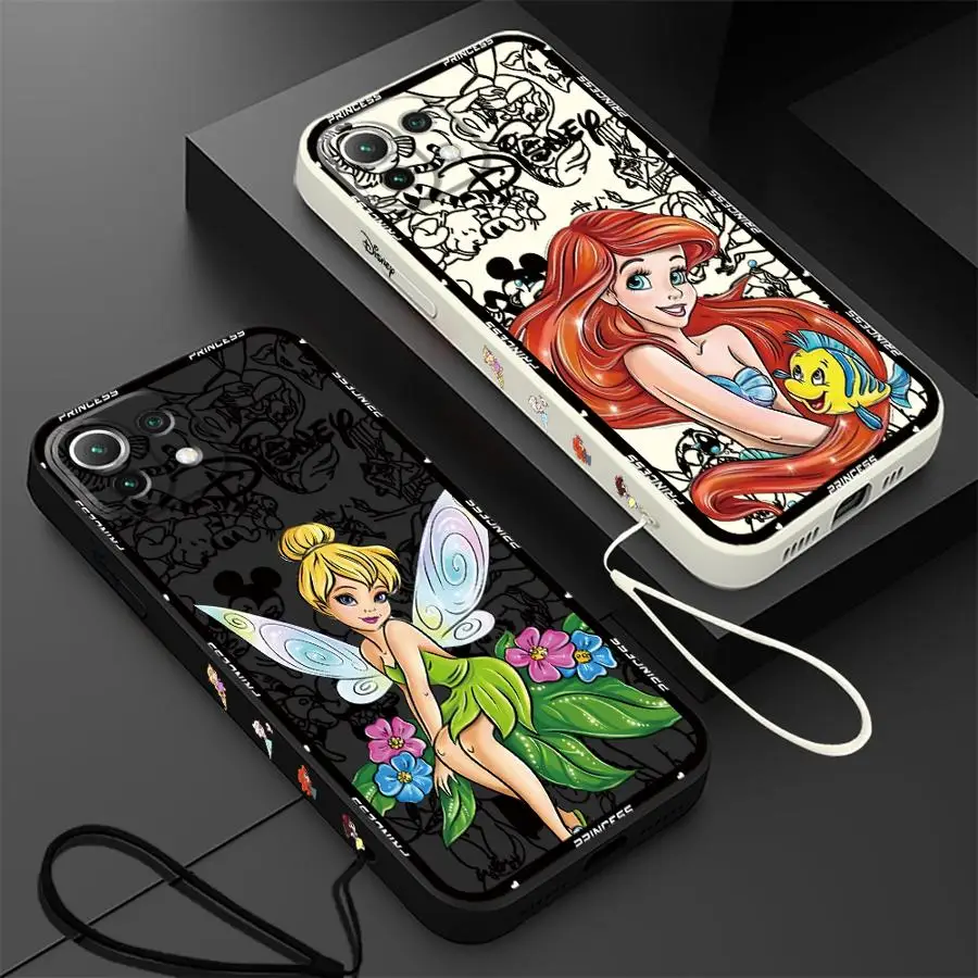 Disney Princess Phone Case for Xiaomi Poco X5Pro X4Pro X3 NFC 13 12T 12 Lite Mi 11 Lite 11T 10T Pro Soft Cover