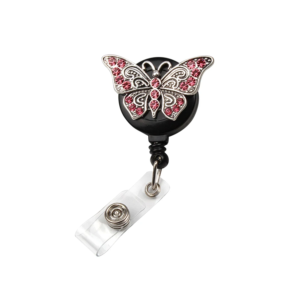 

Metal Telescopic Keychain Badge Reel Accessories Holder for Women Bracket Badges Documents