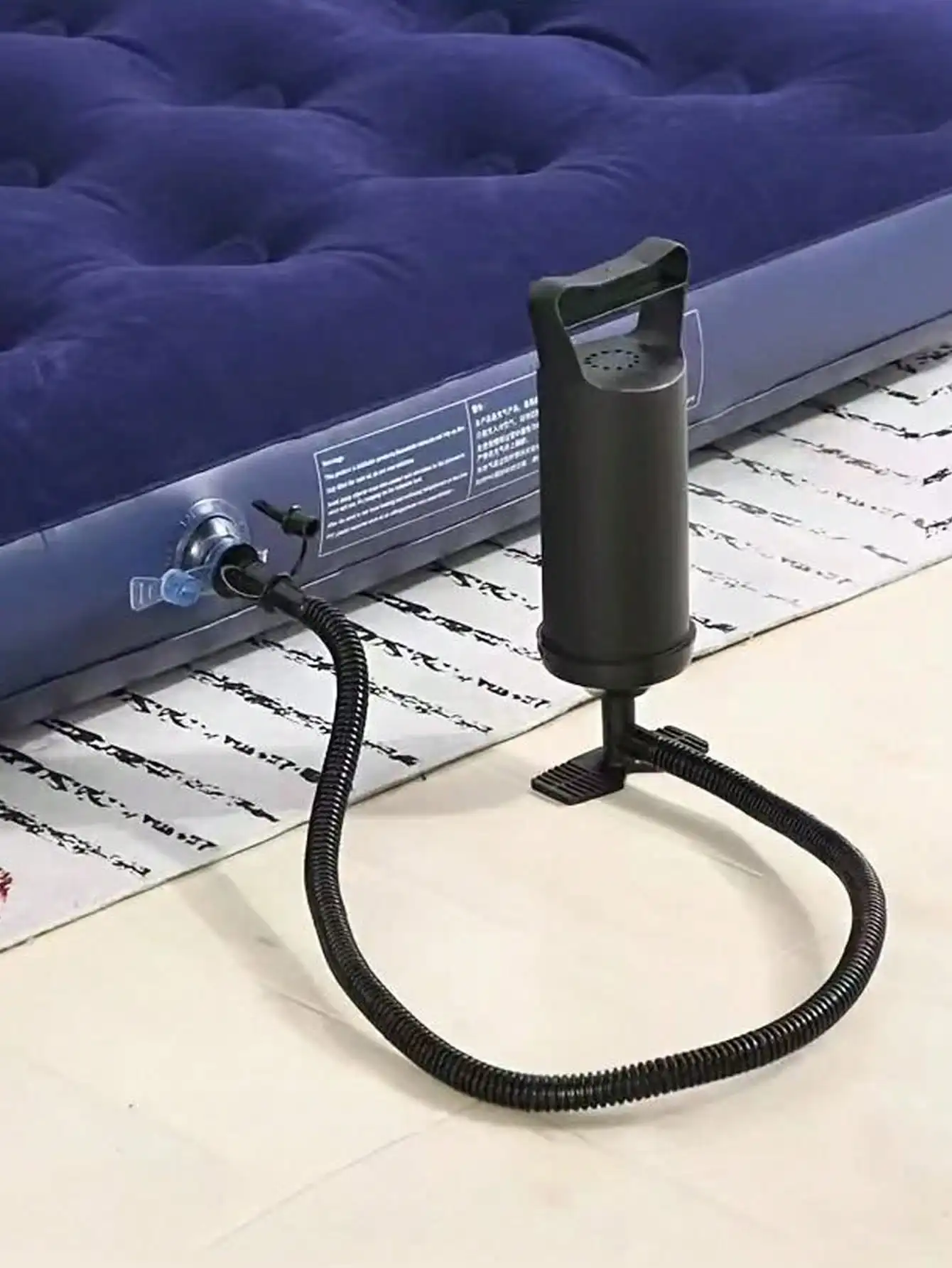 

1pc Outdoor Camping Home Use Air Pump, Inflatable Mattress Tent Multi-Function Manual Air Pump, Swimming Ring Indoor Portable Air Pump