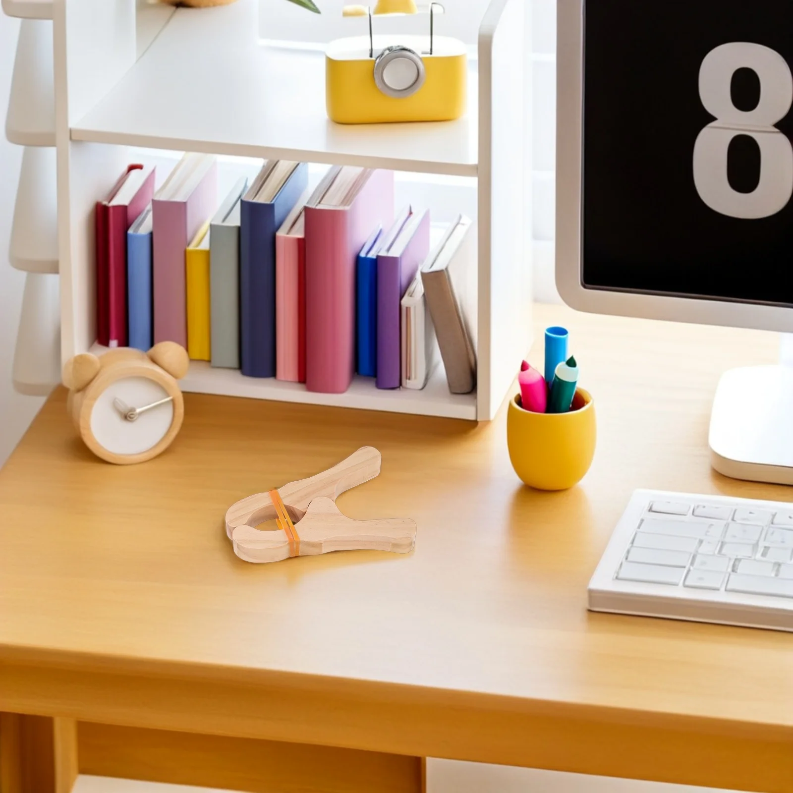 

5pcs Wooden Play Clips Wood Block Clamp For Blanket Forts Building Games Craft Montessori Educational Natural Sturdy Safe