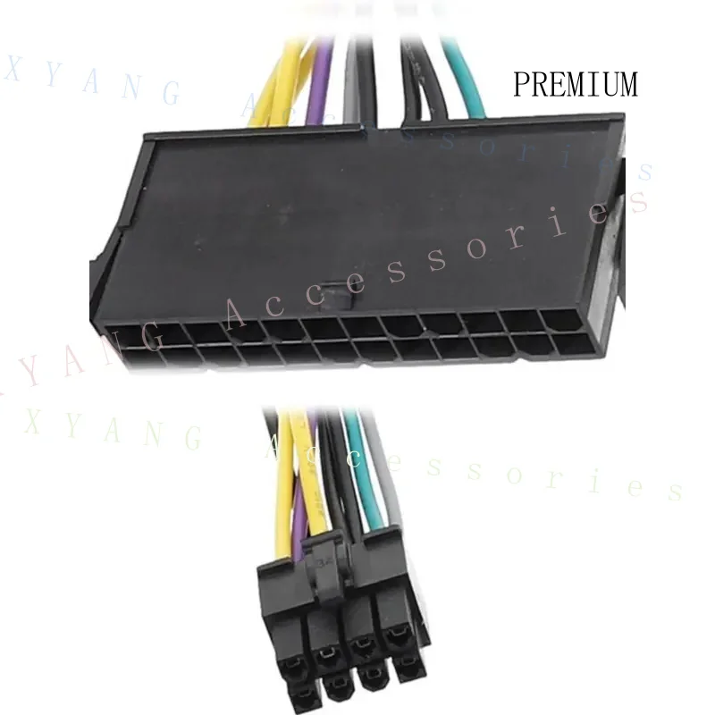 N+ 24Pin to 8Pin Power Adapter Cable, for Dell Motherboard 8P Power Supply Cable, 24-Pin to 8-Pin Chassis Upgrade Cable