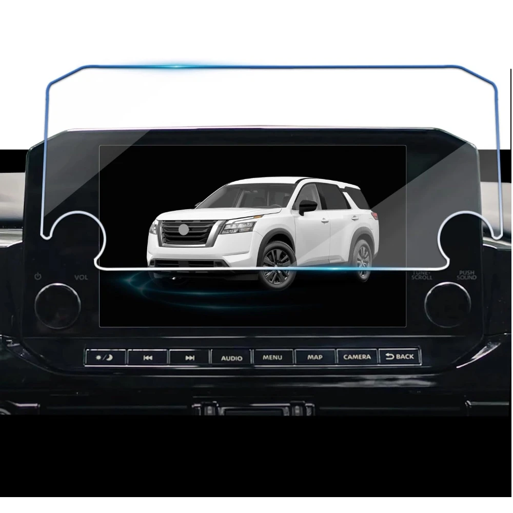 9 Inch Car GPS Navigation Screen Accessories For Nissan Pathfinder 2022-2025 Tempered Glass Scratch Resistant Protector Film