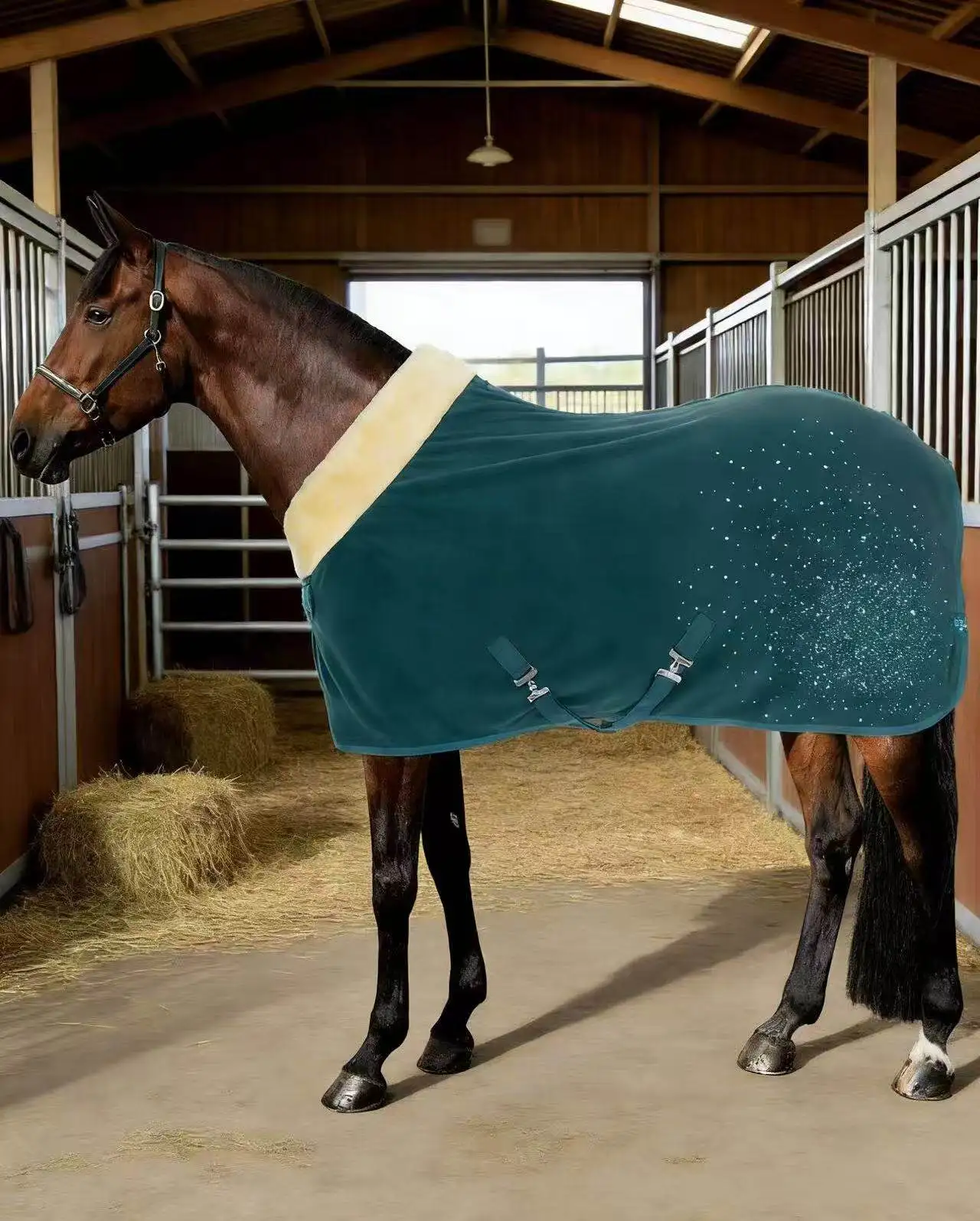 Winter Turnout Warm Rugs Cotton Filling Liner Polar Fleece Horse Rugs
