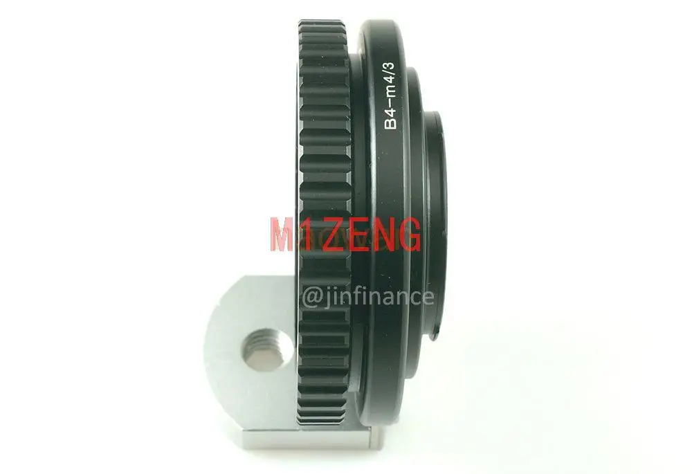 Trípode de anillo adaptador para lente B4 2/3 "FUJINON a cámara olympus panasonic m4/3 GH4 GH5 BMPCC GF7 GF6 GM1 GX7 GX8 EM5 EM1 EM10