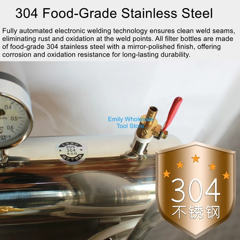 304 Stainless Steel Baijiu Filter, Aging Accelerator, Maturation and Deodorization Purifier, and Turbidity Filte