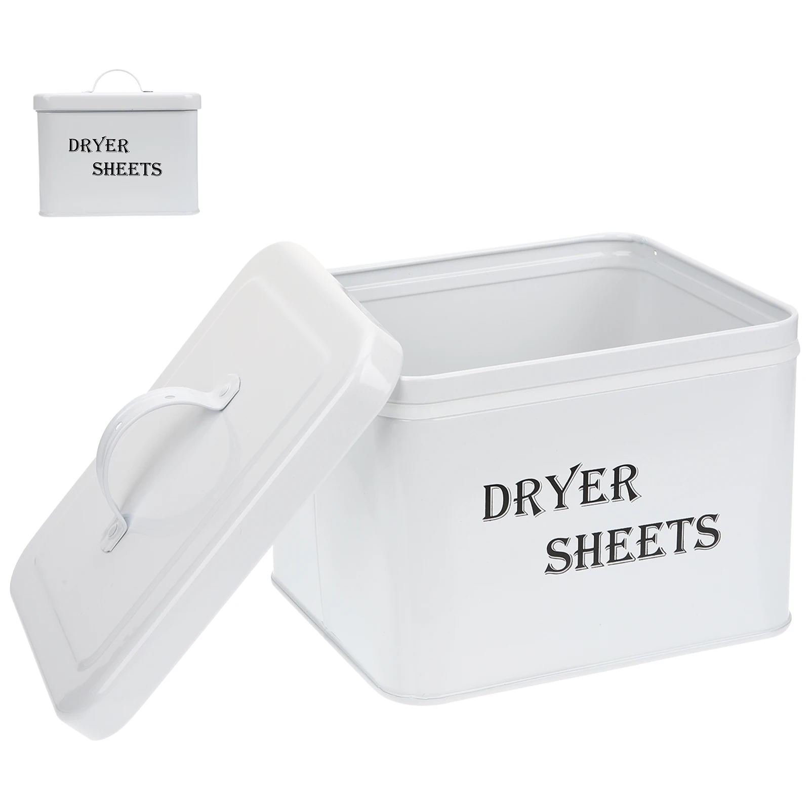 

Fashionable Metal Dryer Sheet Dispenser Lid Laundry Room Storage Organizer Container Sturdy Dryer Sheets Holder