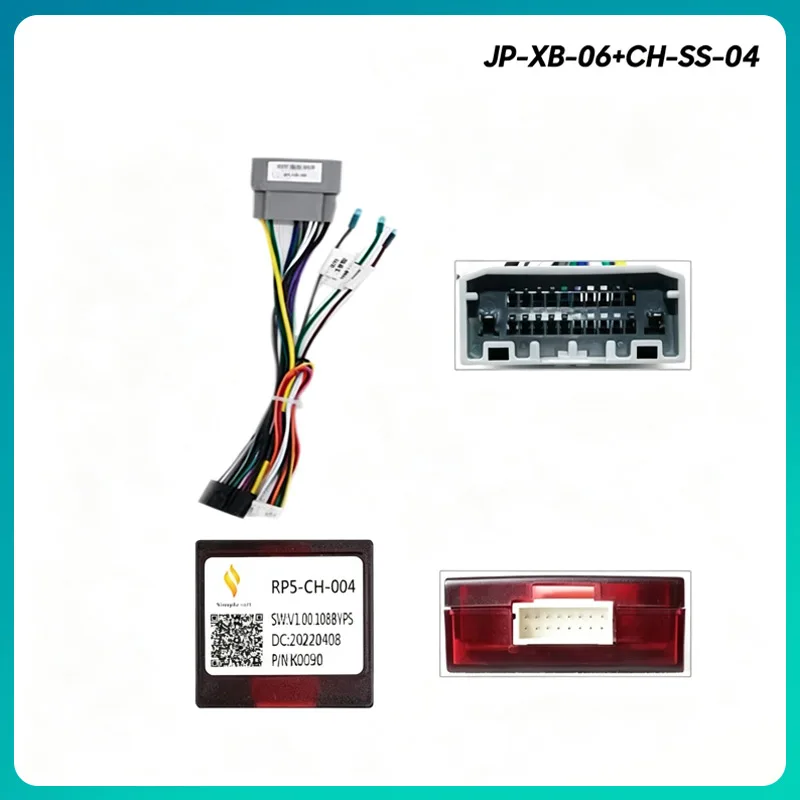 Car 16pin Harness Adapter Canbus Decoder For Jeep Wrangler Cherokee Compass Grand Patriot Dodge Caliber Voyager RP5-CH-004