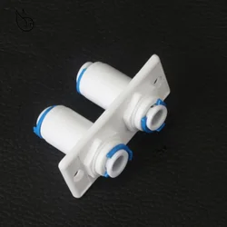 Reverse Osmosis Aquarium System Double Bulkhead Straight 1/4