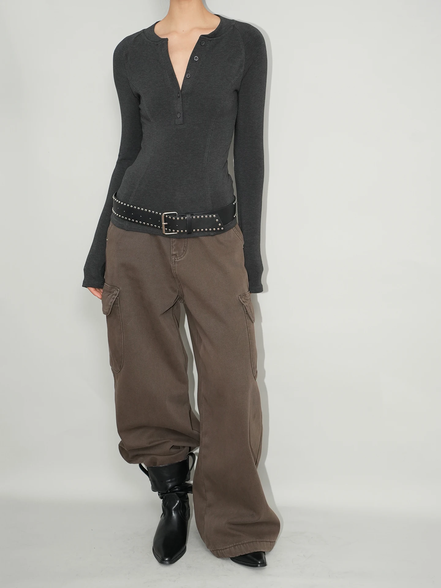 

Джинсы AIRROOM Street Sle Fce с подкладкой, широкие, в стиле рабочей одежды, винтажные, зимние, женские, свободного кроя, с застежкой на пуговицы на талии