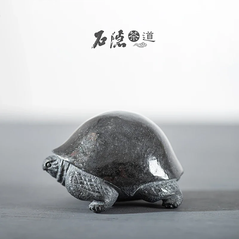 

Tortoise Animal Stone Figurine - Office Home Decorative Table Accessory Teapet Original Creative Craft Mascot Sculpture