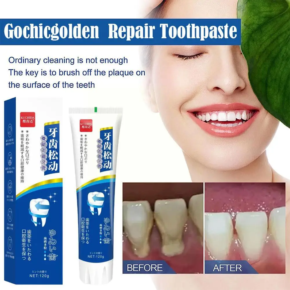 Gochicgolden Cream L1q5, pasta de dientes para limpieza profunda, larga duración, blanqueamiento, menta, reparación