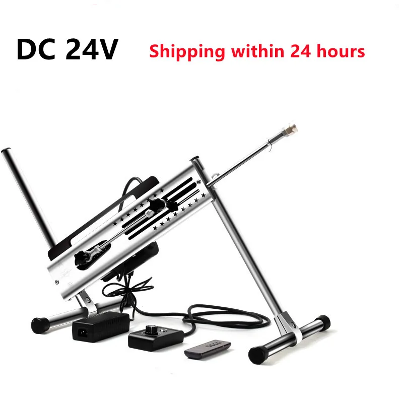 DC 24V DIY Telescopic Reciprocating Linear Actuator Motor New Automatic mute Adjustable Stroke RF Remote Control Stainless Steel