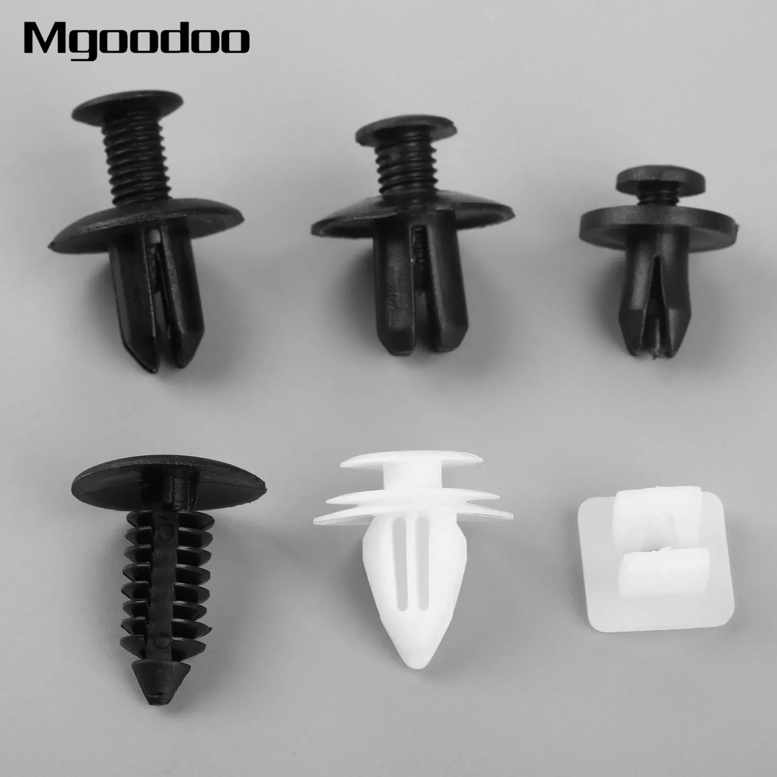 150Pcs Car Door Fender Bumper Clips Nylon Retainer Fastener Clip Push Pin Rivet Assortment For Toyota Mazda Honda 6 Models Mixed