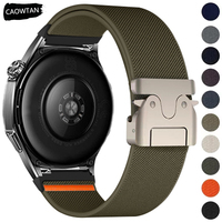 20mm Nylon Elastic Strap for Samsung Galaxy Watch 7 6 5 4 40mm 44mm 6Classic 47mm Parachute Buckle Band 5Pro 45mm 22mm Bracelet