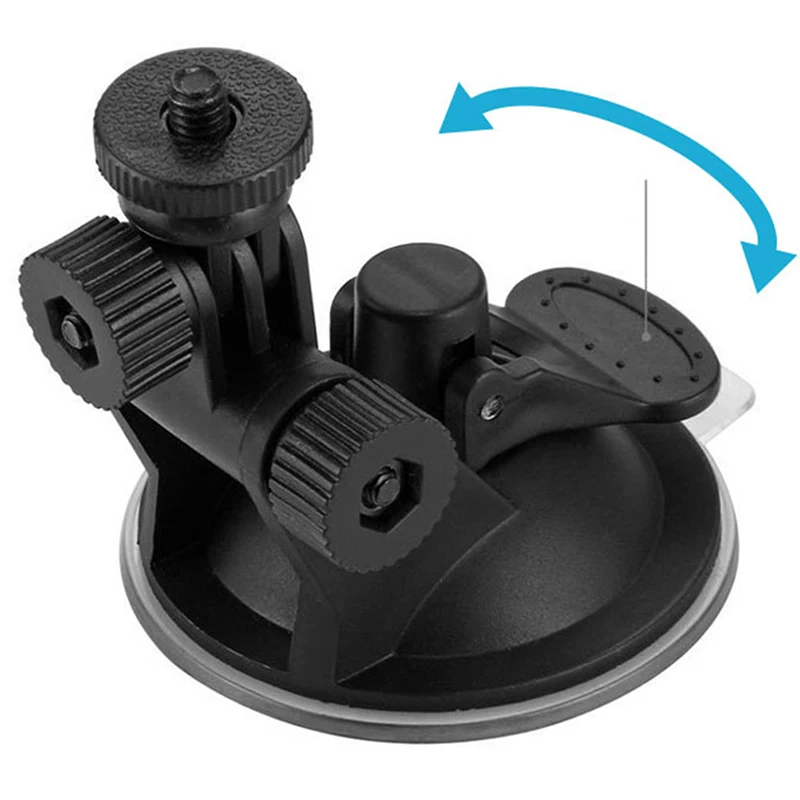 Mini Suction Cup Holder for Action Camera 360 Degree Rotation Windshield Car Camera Holder Adapter Accessory for 10