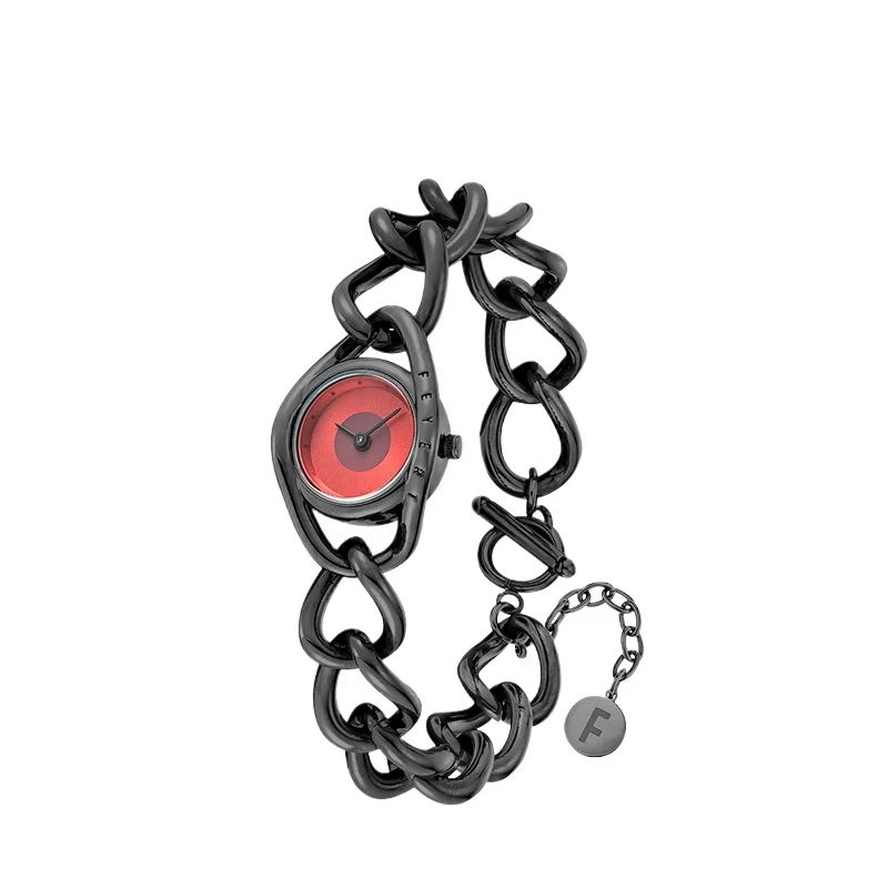

Watch female, light luxury high-end simple gender-neutral steel chain watch for men and women