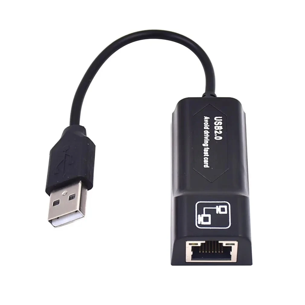 USB to RJ45 100Mbps Ethernet LAN Adapter External Network Card Compatible with Windows10/8/7 Macbook Laptop Desktop Driver-Free