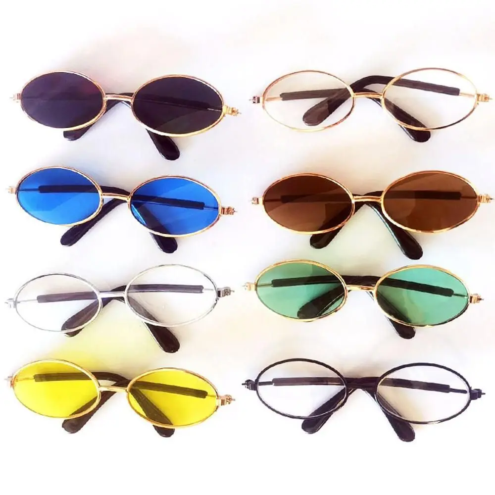 Oval UV Protection Decorative for Photography Props Cat Sunglasses Eyewear Glasse Dog Sunglasses Pet  Accessories