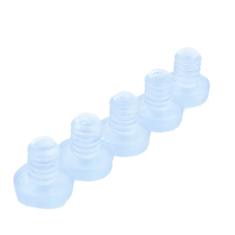 1bag! Soft Transparent Rubber Stem Bumpers Screws Hole Plugs Cabinet Wardrobes Dust Plugs Chair Silencers Prevent Friction Parts