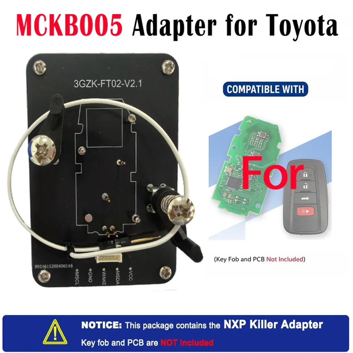 KiTi For CNP259 Solder-Free Adapters Base for Chevrolet GMC Work with NXP Killer Support Unlock Adding for NXP NCF29XX Chip