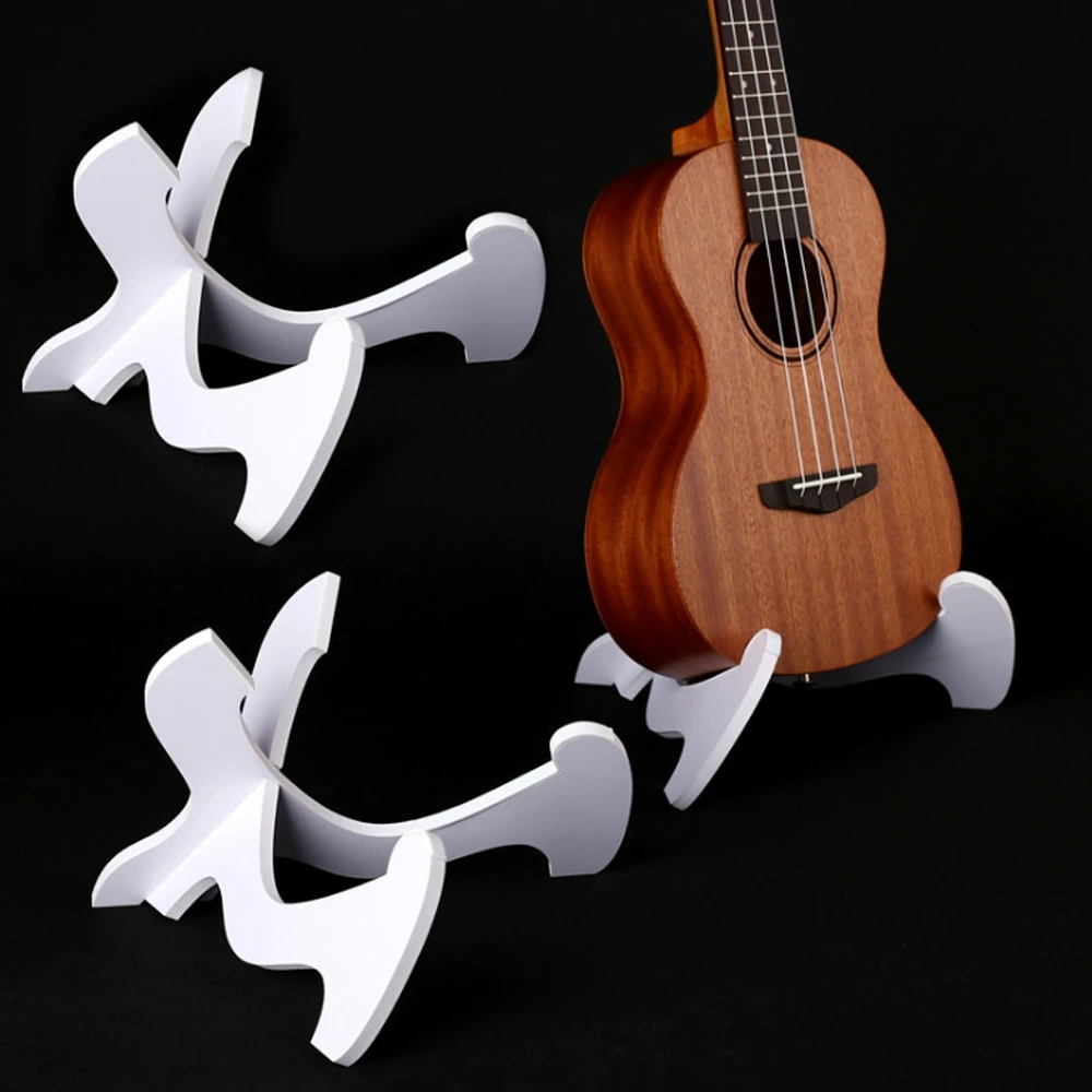 Soporte vertical plegable de ukelele y guitarra de madera - imagen 5
