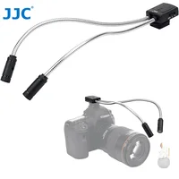 JJC-luz LED de brazo Macro para fotografía, iluminación con luces de relleno flexibles ajustables de 5 niveles para cámara con lente Macro, fotografía de primer plano