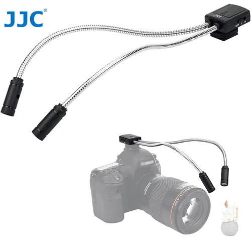 Imagen 1 del producto JJC-luz LED de brazo Macro para fotografía, iluminación con luces de relleno flexibles ajustables de 5 niveles para cámara con lente Macro, fotografía de primer plano