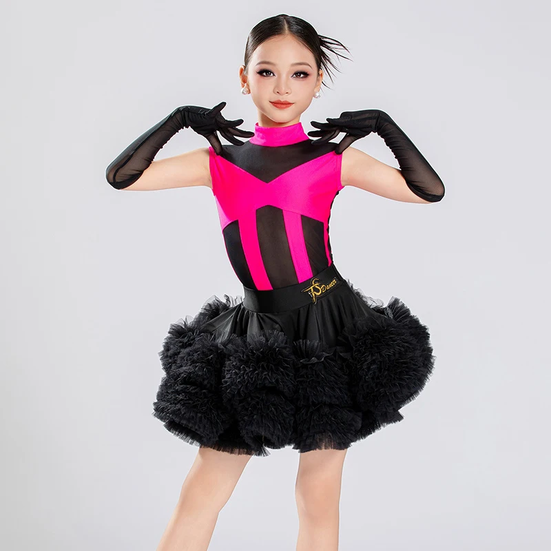 Kinder-Ballroom-Tanzkleider nach nationalem Standard, Mädchen-Latein-Tanz-Wettbewerbskleid, professionelle Tanzkleidung für Kinder, SL13949