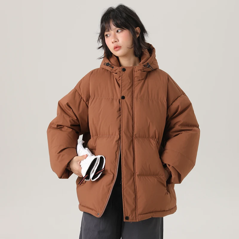 

Men's Thickened Warm Casual down Jacket White Duck down Hooded Color Autumn Winter New Style Outdoor Clothing Coat