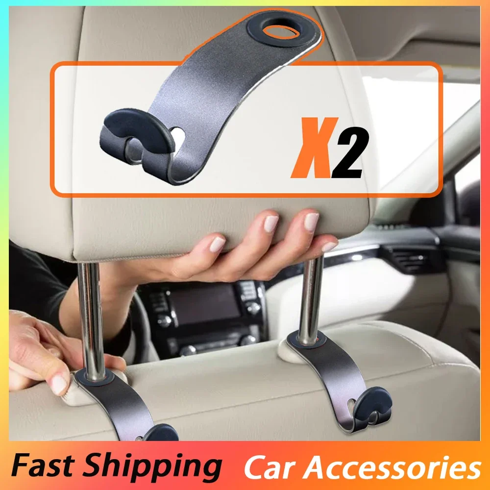 

Универсальная авто вешалка-органайзер, черный крючок, крючок для хранения подголовника автомобильного сиденья, сплав, крючок для спинки автомобильного сиденья, аксессуары для салона автомобиля