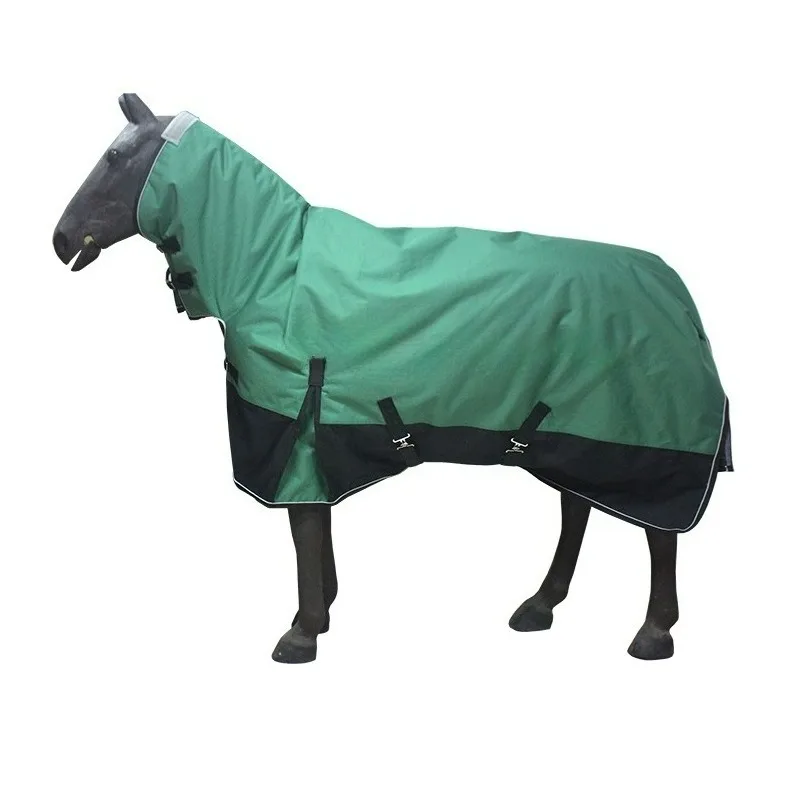 

Waterproof and Breathable Nylon Horse Rug with High Collar, Suitable for Both Indoor and Outdoor Use Comfortable Equestrian Gear