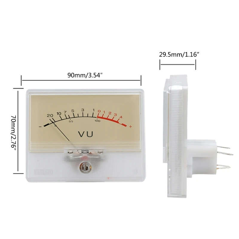 VU Meter High Performance Level Meter for Head Digital VU Meter Digital Audio Power Amplifier DB- Level Indicator Home