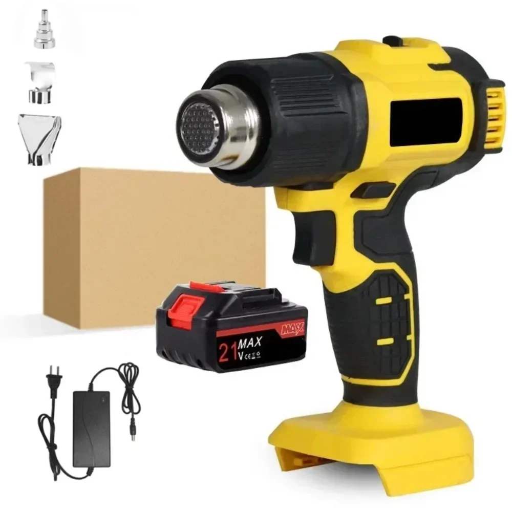 

300-550℃ Rechargeable Cordless Electric Heat Gun for Makita 18V Tool Temperature Adjustable Handheld Hot Air Gun with Nozzles