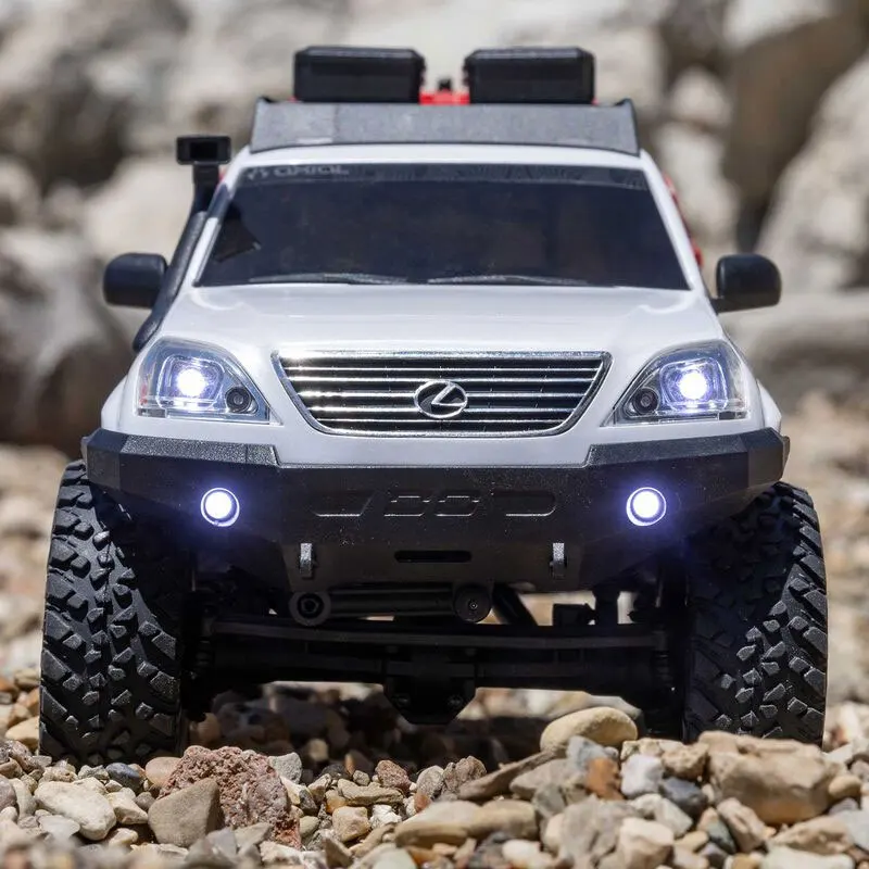 Axial 1/24 scx24 lexus gx 470 rtr pequena escala de controle remoto carro de escalada elétrico adulto e infantil brinquedo presente