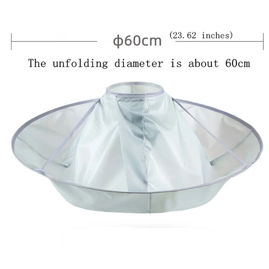 2Pcs Foldable Adult Haircut Cape, Breathable Hair Dyeing Salon Cape, Reusable Hair Cutting Apron for Home Hairdressing Use