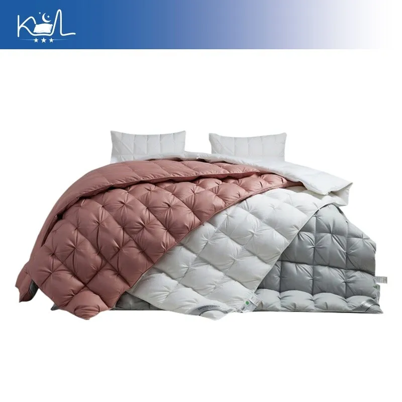 95% White Goose Down Comforter 100% Cotton Thickened Winter Spring Autumn Summer Cooling Quilt Core