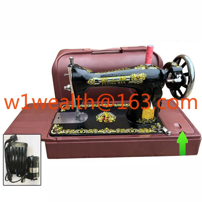 Sewing Machine Old-fashioned Sewing Machine Head Jeans Fabrics  Sewing Machine Pedal Controller