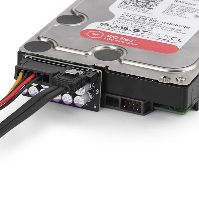 لوحة تنقية مرشح الطاقة بواجهة SATA، هيكل تصفية HiFi CLC، حماية الطاقة، محرك الأقراص الصلبة، تحسين الصوت #6