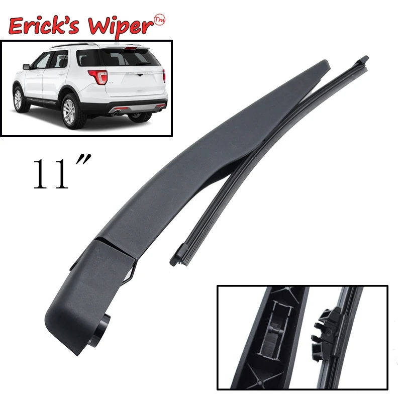Zestaw piór i ramion wycieraczek Erick's Wiper 11" do Ford Explorer U502 2011 - 2019 Szczotka do szyb przedniej szyby i tylnej klapy