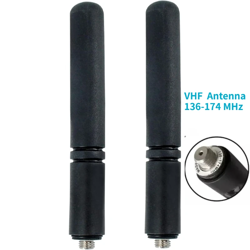 2pcs VHF Stubby Antenna 136-174 MHz for Motorola XPR3300e XPR3500e XPR7350e XPR7550e XPR3000 XPR3000e XPR7000 (Without GPS)