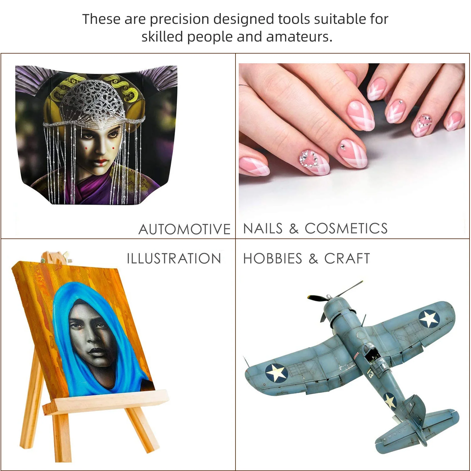 Airbrush Accessories Nozzle and Needle Kit Sprayer Replacement Part Nebulizer Parts