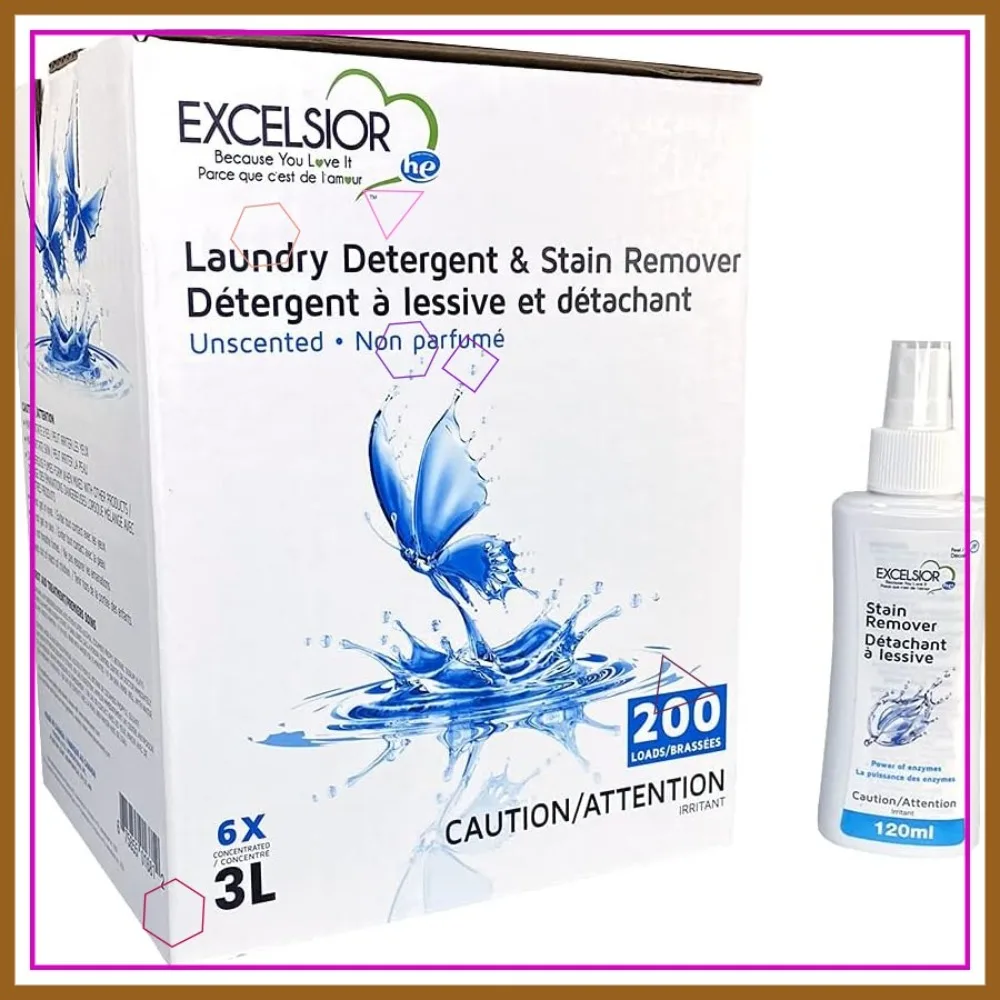 

Eco-Friendly Laundry Detergent Concentrated Liquid, Unscented & Biodegradable, 3L Old Packaging