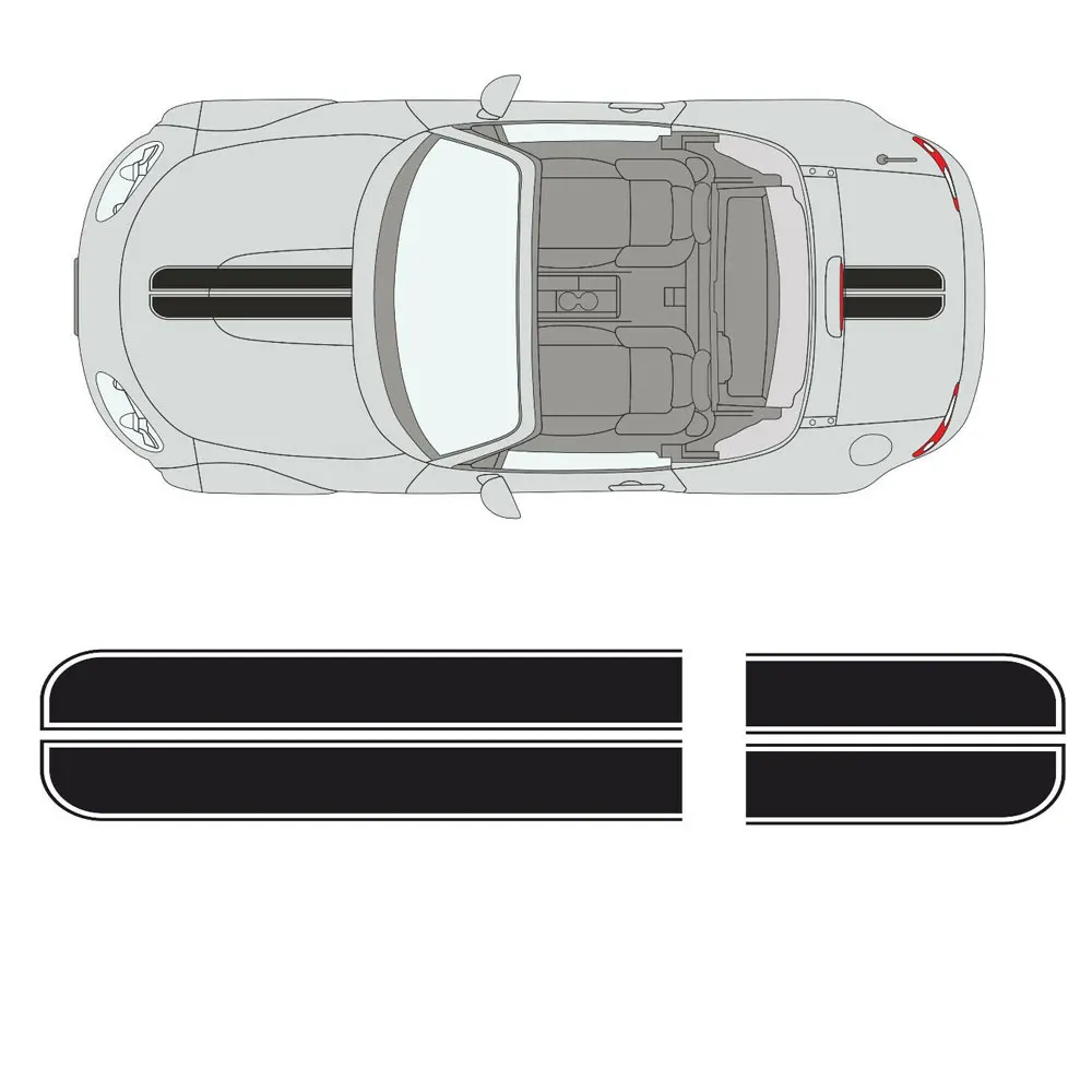 Для MAZDA MX5 EUNOS Roadster OTT полосы наклейки графика ft-140