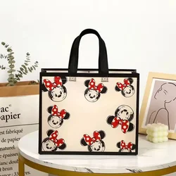 Disney Mickey Minnie mouse lady canvas messenger shoulder bag cartoon fashion  handbag women messenger bag shopping