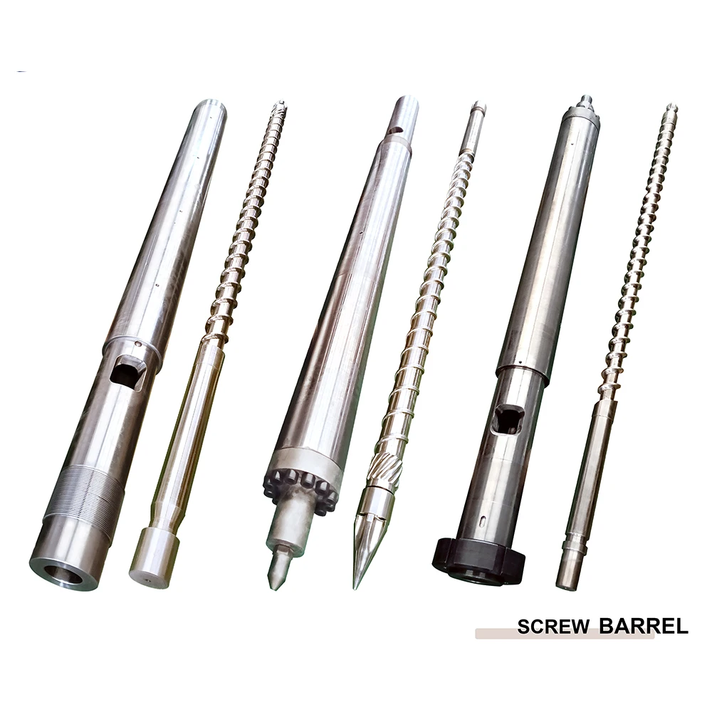 Custom Bimetallic Screw Barrel High Temperature Corrosion Resistant for Injection Molding Machine Extrusion Machinery Components